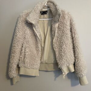 Zara Cream Sherpa jacket